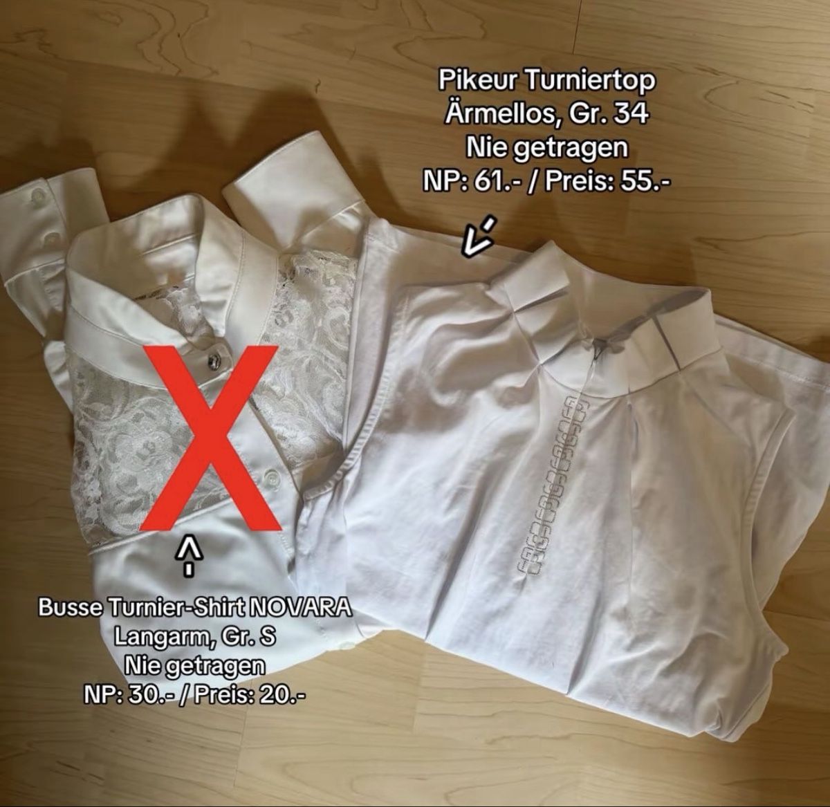 Pikeur T-Shirts: Pikeur Turniertop Armellos – Neu (gemäss Beschreibung) aus Eglisau von mwi_n5pz