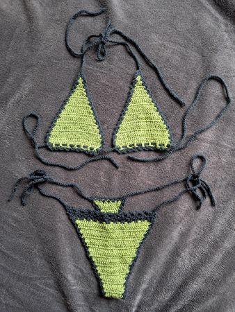 Häkel Bikini Set (String) handgemacht - grosse S