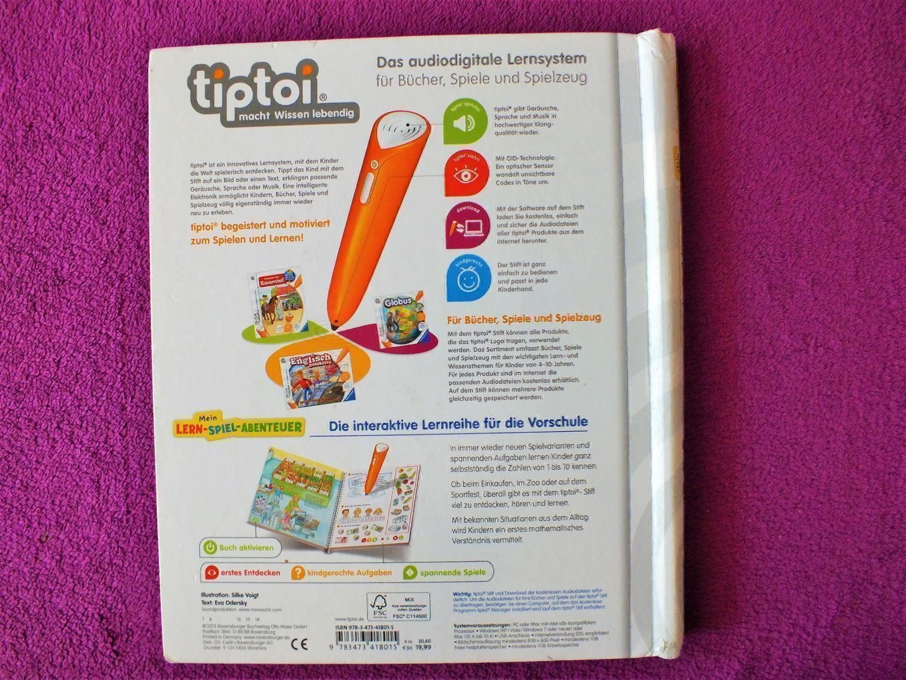 Libri: tiptoi Buch  - Erste Zahlen – Usato da Müllheim Dorf venduto da Seeeule01 9