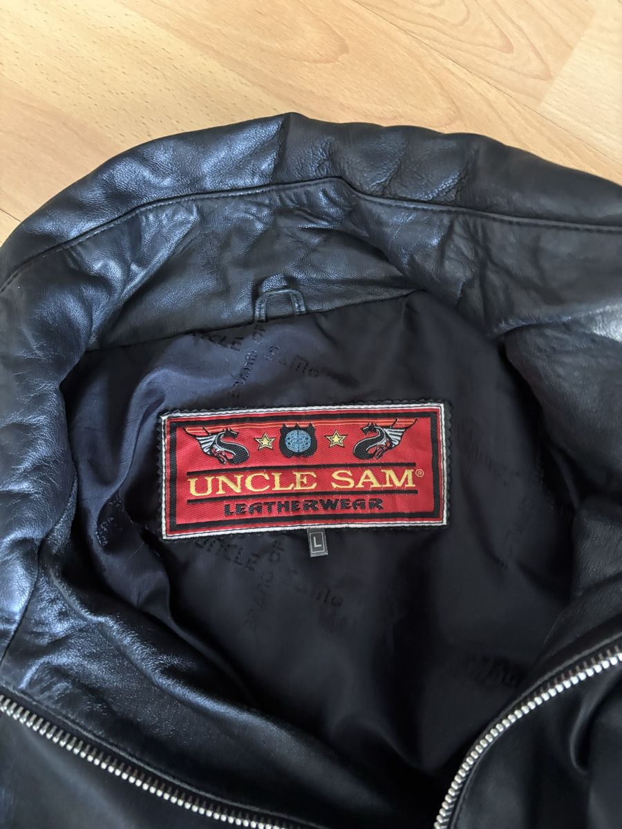 Vestes: Uncle Sam Black Leather Jacket - Size L – D'occasion à Zürich par dav_6z8m 3