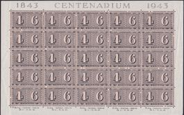1943, Nr.258 (100 Jahre ZH4+ZH6) kompletter Bogen ** 50.-