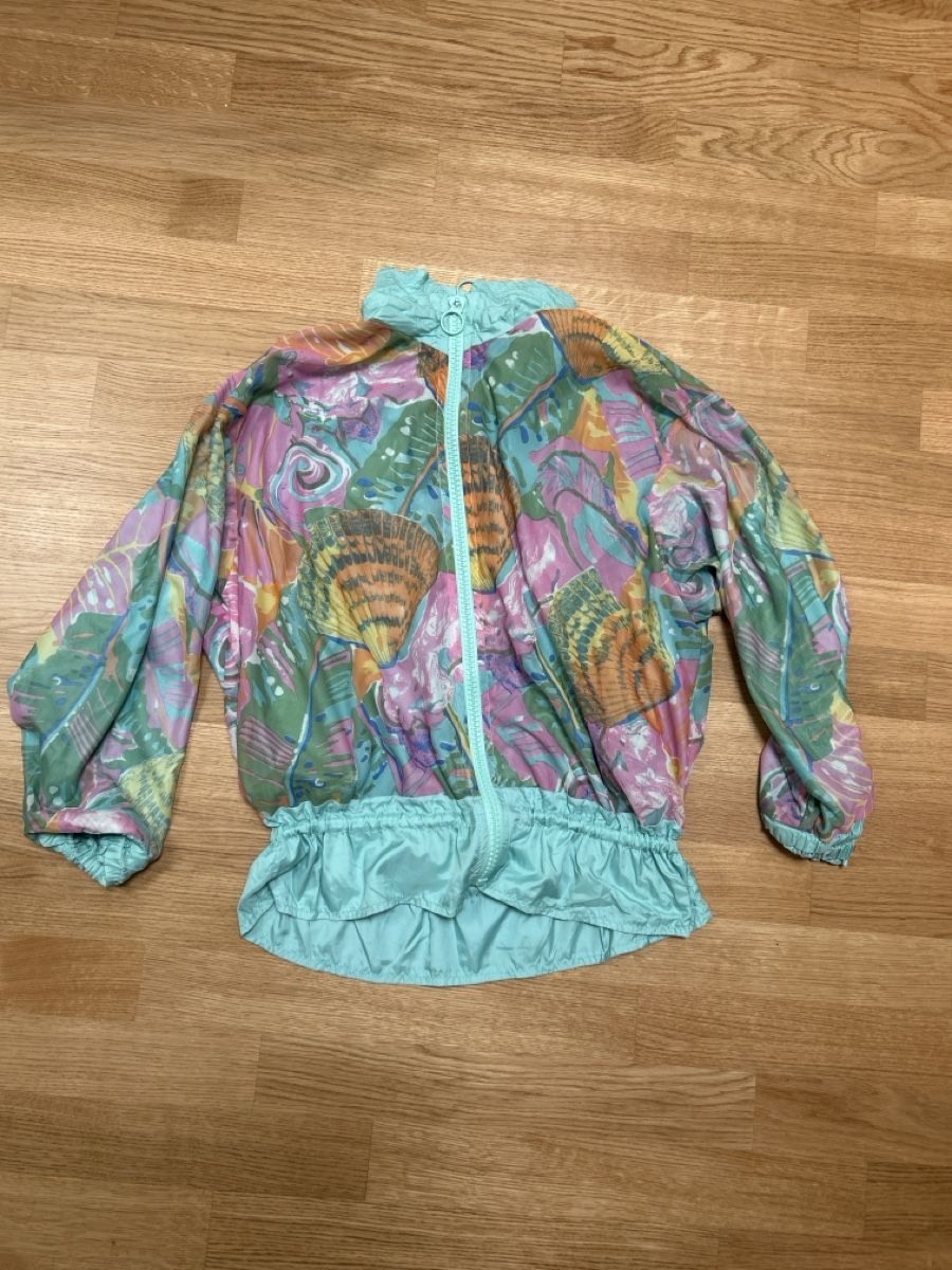 Giacche: Vintage / Retro Windjacke Mintgrün Grösse S – Usato da Luzern venduto da ThrowbackVintage 1