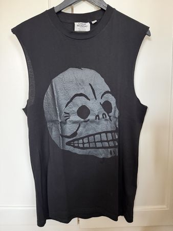 Cheap Monday Black Skull Sleeveless Top - Size M