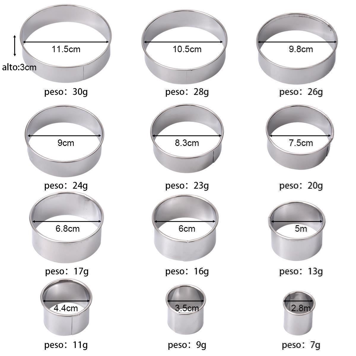 Moules à gâteaux: 12pcs Ausstechformen Runde Keksformen – Neuf (Voir description) à Thun par thunshop