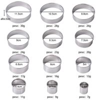 12pcs Ausstechformen Runde Keksformen