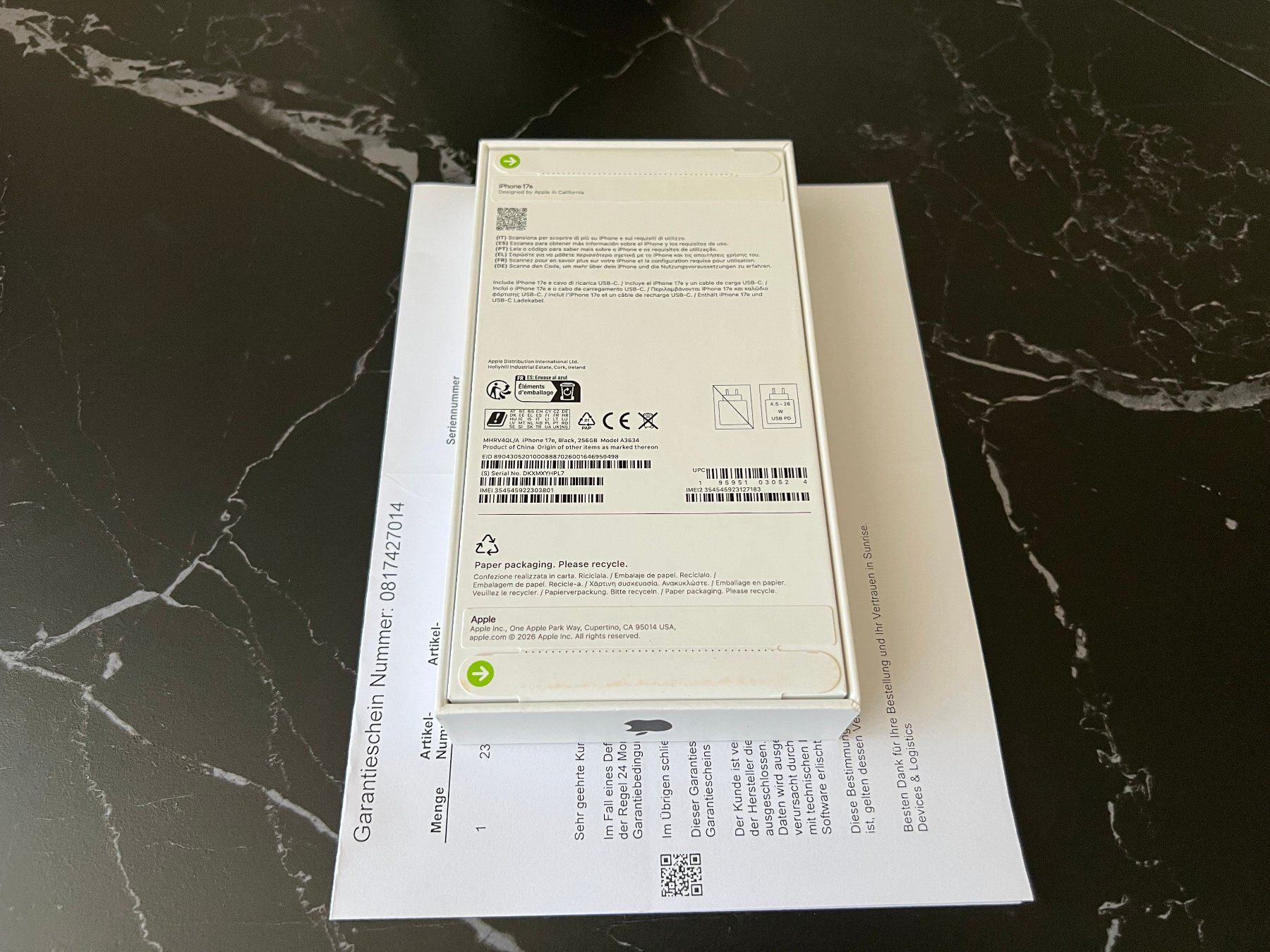 Apple Telefoni cellulari / Smartphones: **NEU** iPhone 17e 256 GB – Nuovo e nell'imballaggio originale da Rombach venduto da black_cobra75 1