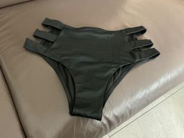 Schwarze Bikini Hose mit Details, Grösse S, Hunkemöller