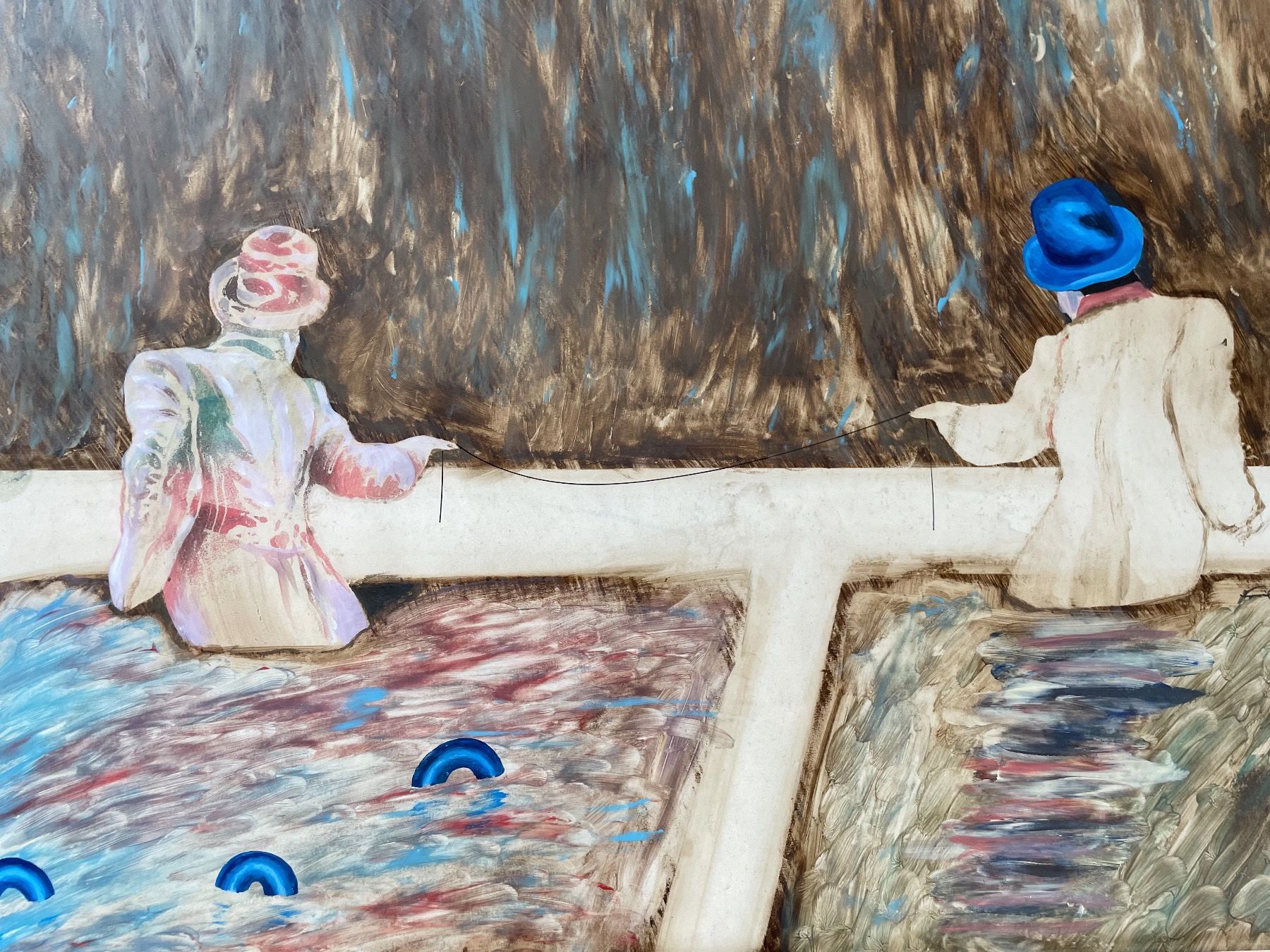 Gemälde: Oded FEINGERSH. Peinture originale. Technique mixte – Gebraucht aus St-George von Raretefacts 2