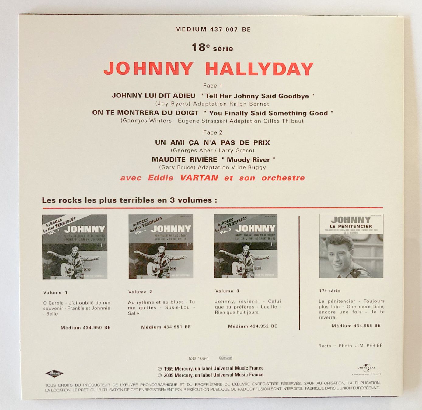 Dischi in vinile: JOHNNY HALLYDAY - JOHNNY LUI DIT ADIEU – Usato da Bottens venduto da hotter-than-hell 1