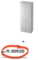 neuer Garderobenschrank, B800 mm, lichtgrau