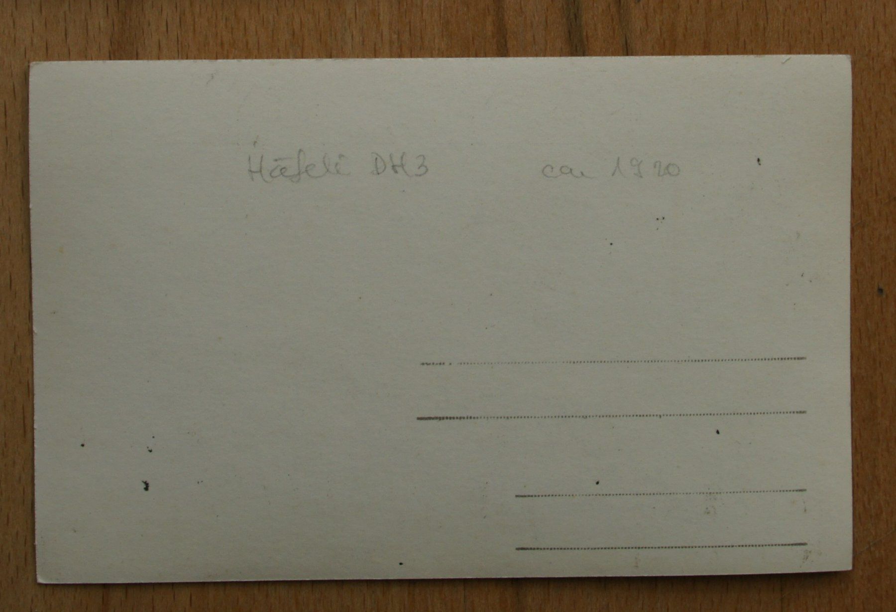 Cartoline postali: Doppeldecker Häfeli DH-3, ca. 1920 – Usato da St. Margrethen SG venduto da maege07 1