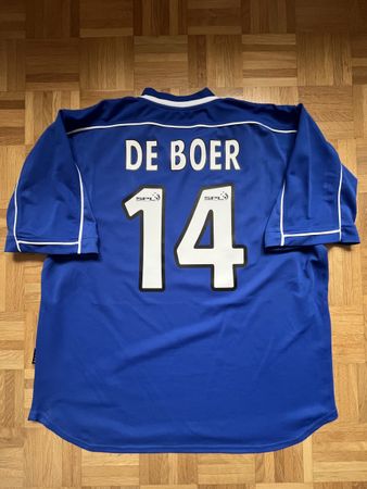 Original De Boer Glasgow Rangers 2000/01 Trikot XL