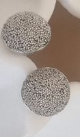 Ohrstecker aus 925 Silber – Mattsilber – Globus