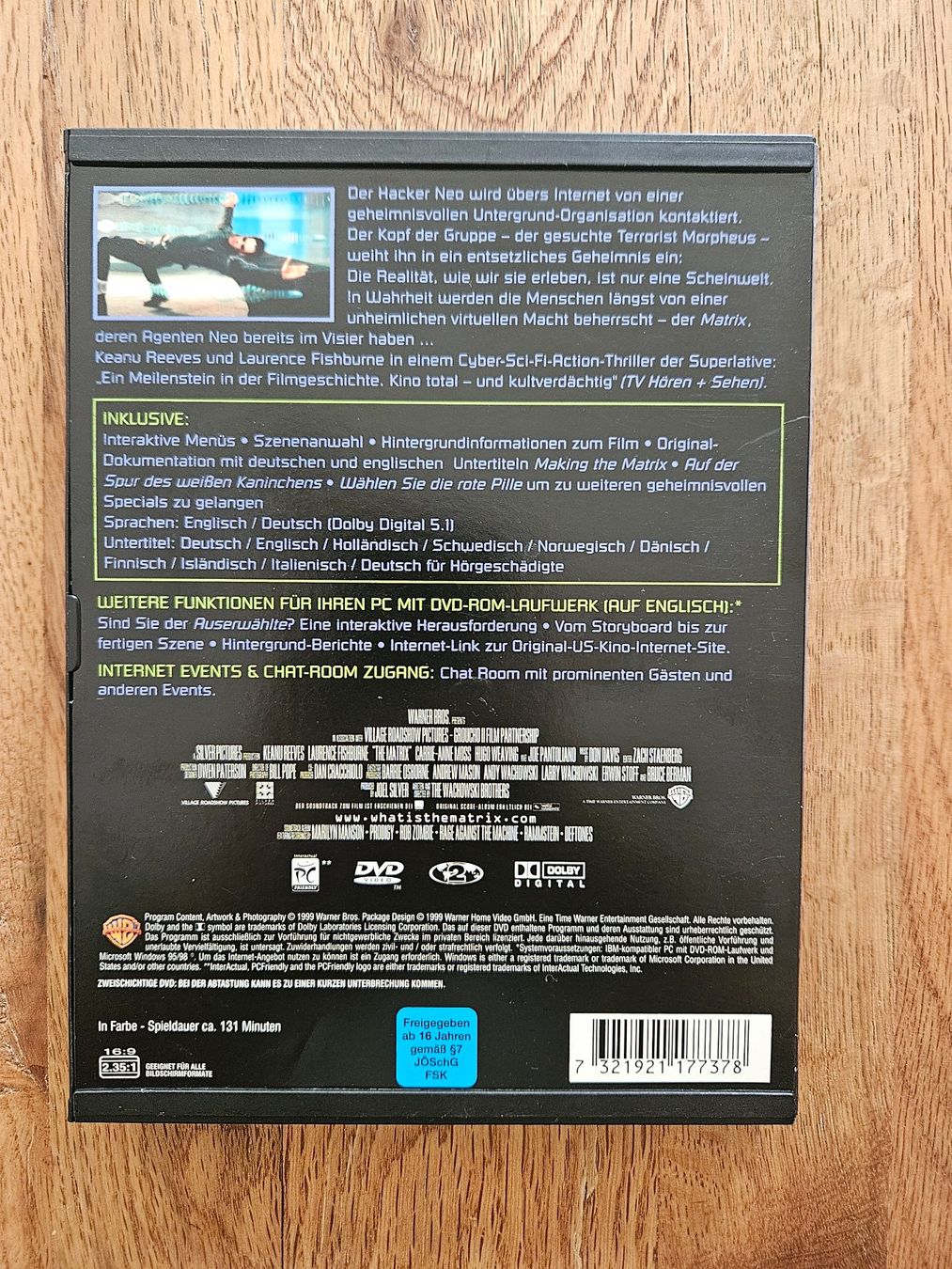 Tutti i DVDs: Matrix – Usato da St.Gallen venduto da Capsule_Corporation 1