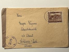Österreich WIEN 1 Schilling Marke 1947 👉 Nationalrat Wyssen