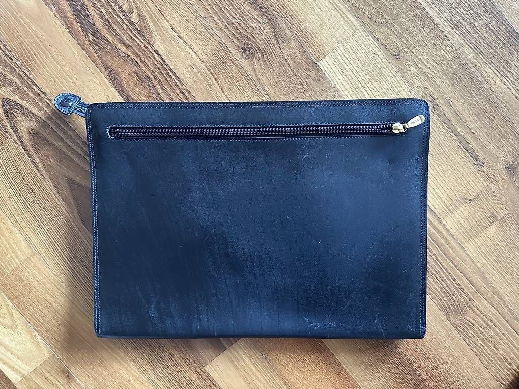 Bally Valigie & Borse: Bally Ledermappe / Dokumentenmappe, schwarz – Usato da Zürich venduto da fleurance01 4