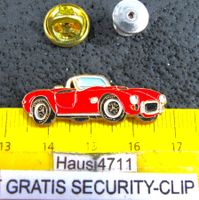 AC SHELBY COBRA ROT AUTO PIN GEPRÄGT MIT SECURITY-CLIP DAZU