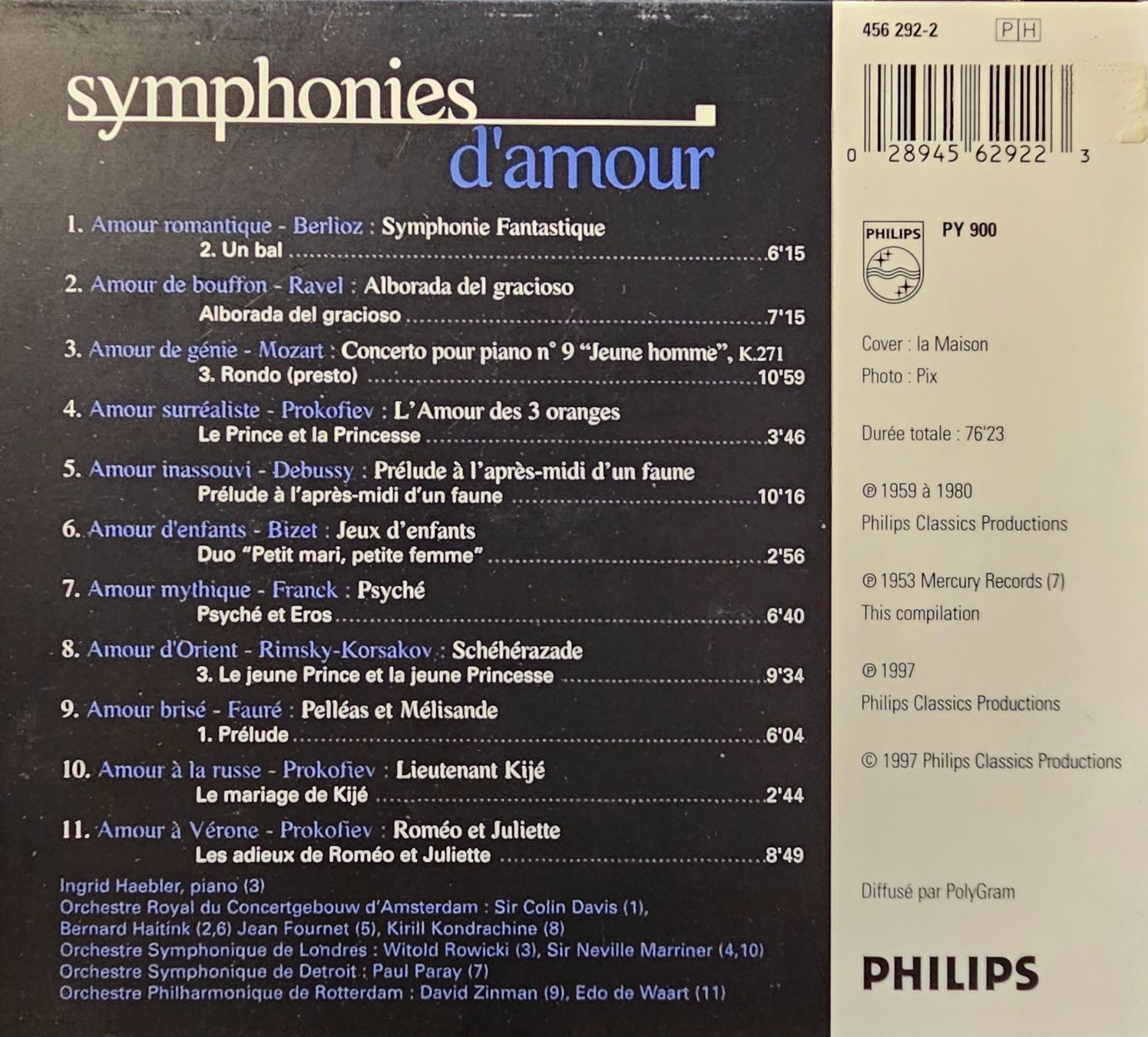 CD: Various - Symphonies D'Amour – Usato da Wahlen b. Laufen venduto da Cg10 1