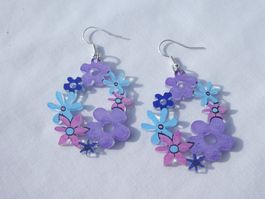 Creolen, Boho-Style, Acryl, Modeschmuck / NEU