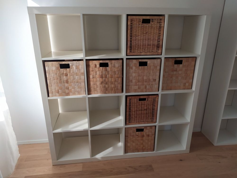 Weisses Ikea Regal mit Kisten Kaufen auf Ricardo