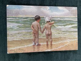 Ansichtskarte Sommer Kinder Meer 