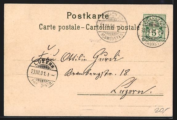 Cartoline postali: Zürich, Blick auf den See mit Dampfer,  – Usato da Berlin venduto da bartko-reher 1
