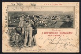Ochsenfurt a. M., Festkarte zum 3. Unter