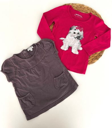 Lot de 2 Tee-shirts, 2 ans, Orchestra et Kimbaloo