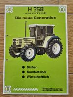 Original Prospekt Hürlimann Traktor H-358