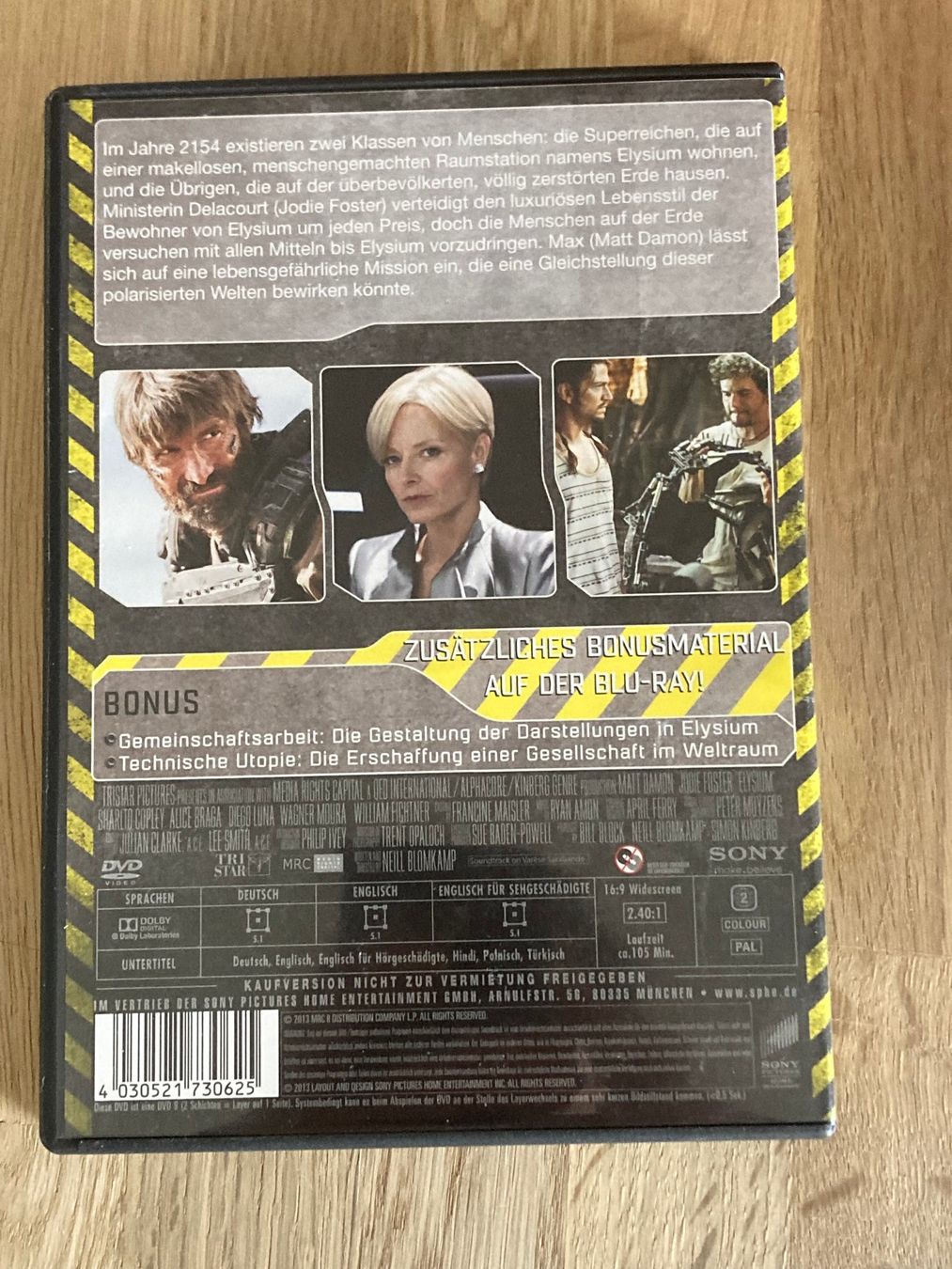 Alle DVDs: DVD / ELYSIUM – Gebraucht aus Baar von sonnenschein076 1