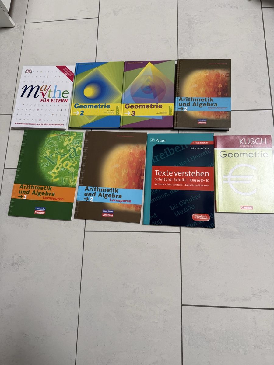 Libri: Schulbücher-Set: Mathematik, Geometrie, Texte verstehen – Usato da Münsingen venduto da energystar15 1
