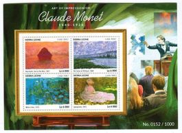 Block Malerei. Claude Monet. Sierra Leone