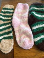 3x Kuschelsocken - flauschig weich-Wohlfühlen- Zeit für Dich
