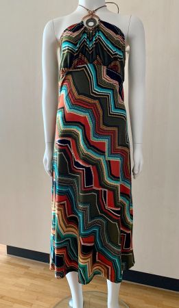 Stretch Sommerkleid zum binden, bunt, Gr. 34/36