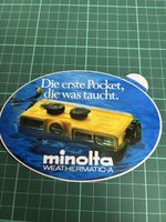 Vintage-Aufkleber zur Minolta Weathermatic-A – Kamera 
