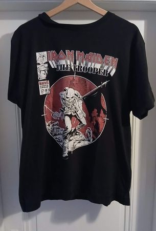 Iron Maiden The Trooper Marvel T-Shirt Gr. XL Schwarzes Band