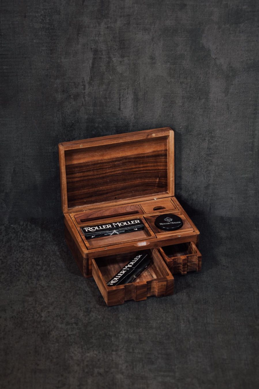 Grillzubehör: Compact Rolling Box – Smart Wooden Stash Organizer – Neu und originalverpackt aus Studen BE von nou_2tgw 1