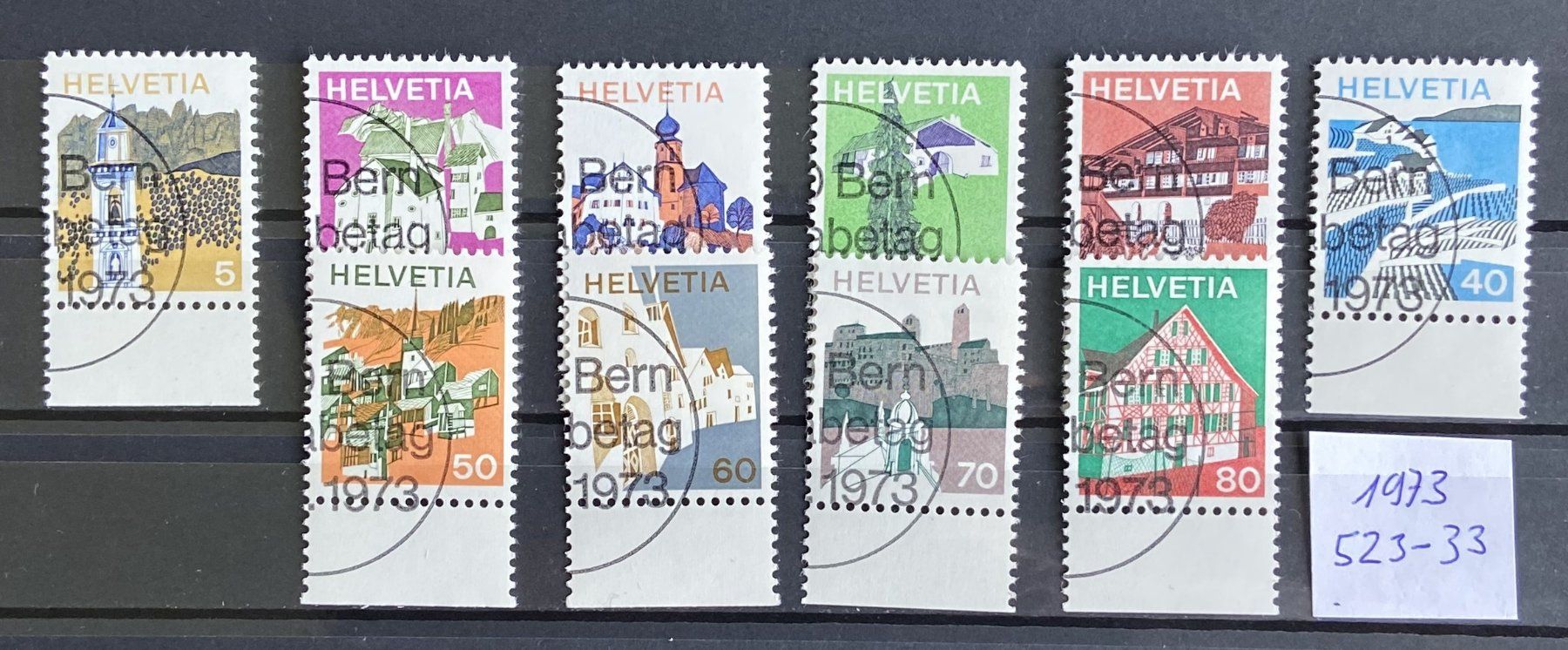 Tutti i francobolli: Lot Schweizer ET Briefmarken Sätze – Usato da Böckten venduto da Hansi36 2