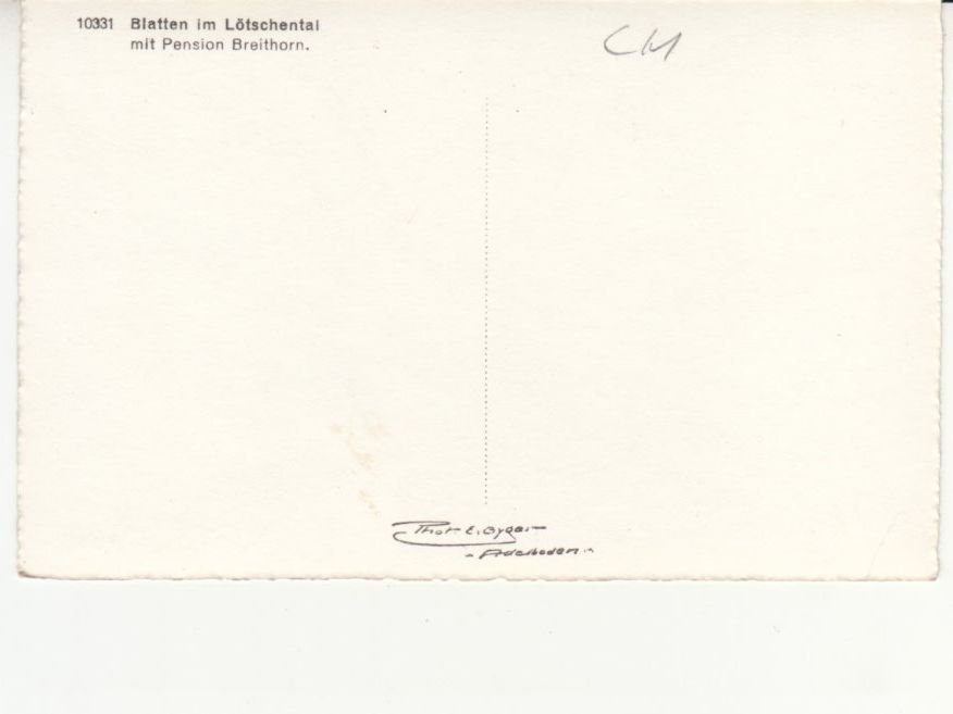 Cartoline postali: Blatten ca. 1950 – Usato da Bürglen TG venduto da StampGraf 1