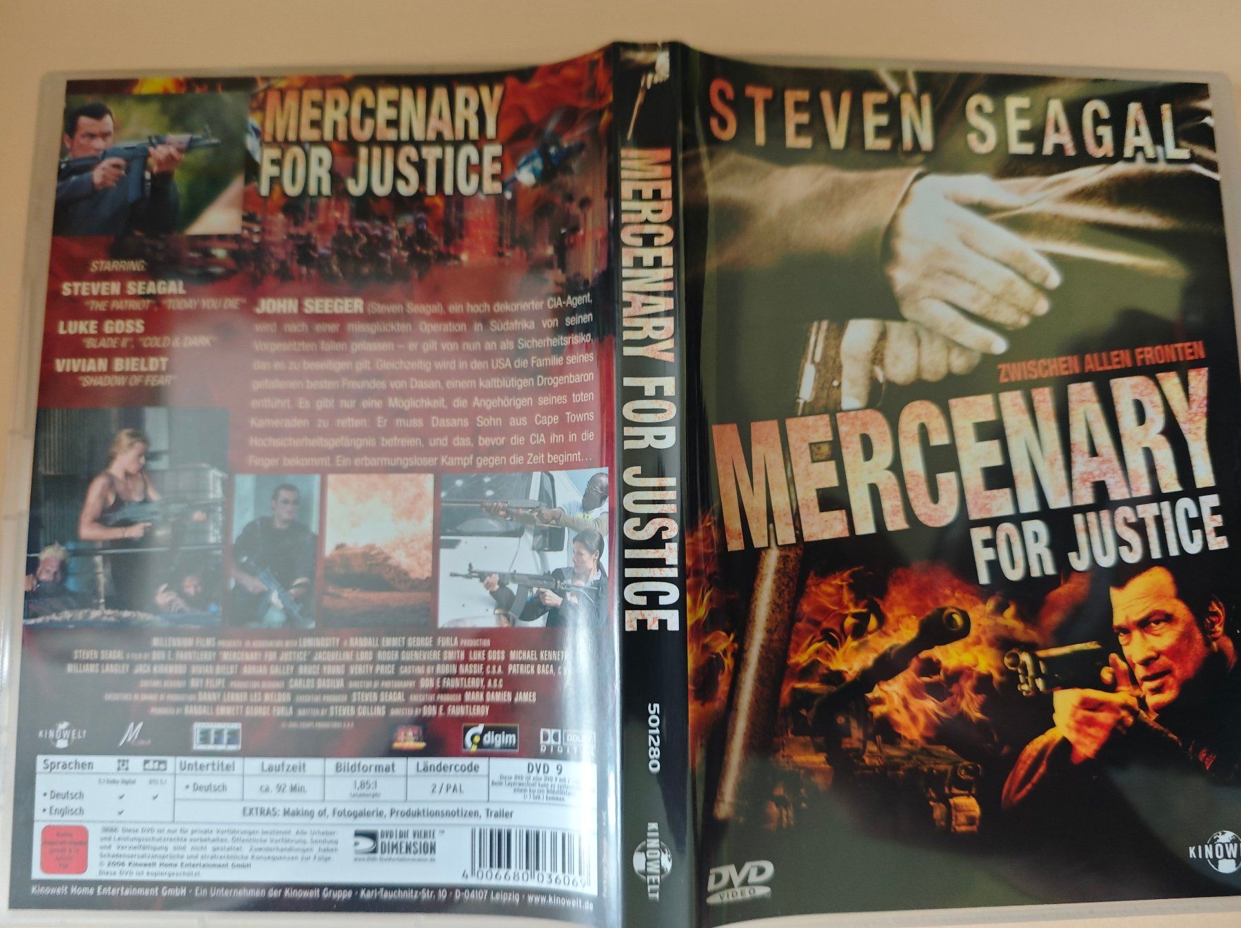 Tutti i DVDs: Mercenary For Justice – Usato da Laufenburg venduto da Toni5010
