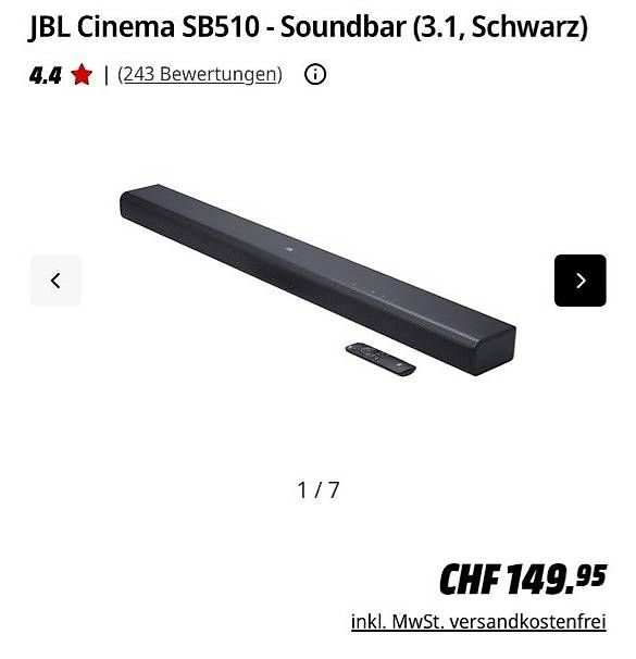 Casse acustiche: JBL Cinema SB510 Soundbar – Usato da meilen venduto da maligu