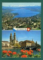 Zürich, 2-Bilderkarte, ungelaufen, Grossformat