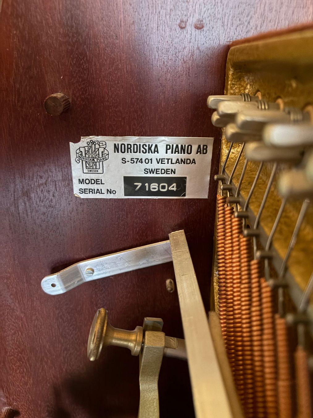 Musikinstrumente: Klavier Nordiska 112 Cm – Gebraucht aus S. Vittore von Giano1 4