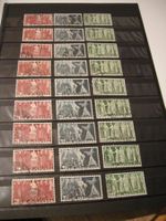 1938 -1955 SYMBOLISCHE DARSTELLUNGEN, 9 SÄTZE SCHÖNE STEMPEL