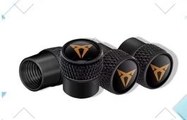Cupra Ventilkappen 4er-Set Schwarz