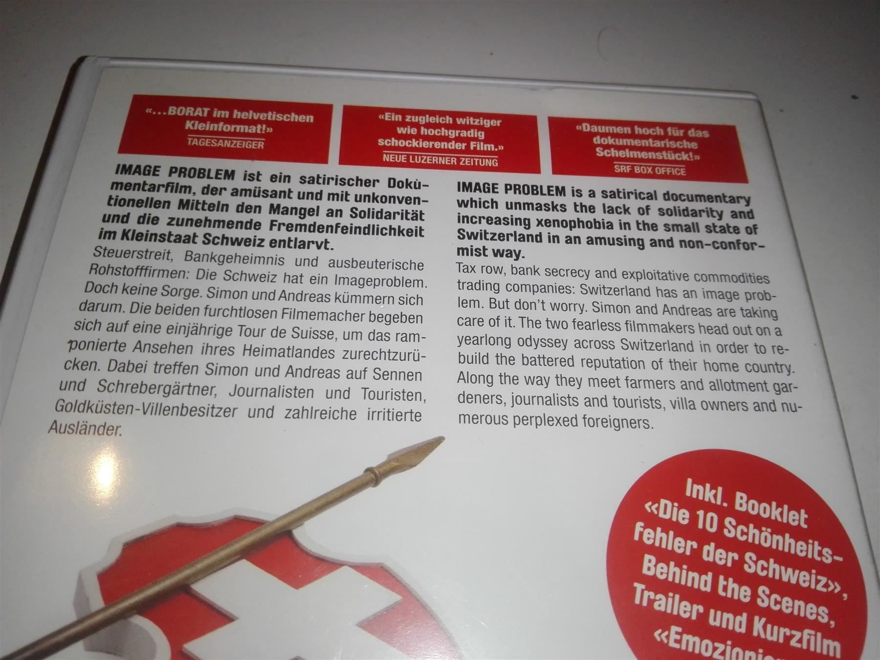 Tutti i DVDs: Die Schweiz hat ein Image Problem (Dokumentarfilm)    ©'2012 – Usato da St. Gallen venduto da elkapone 6