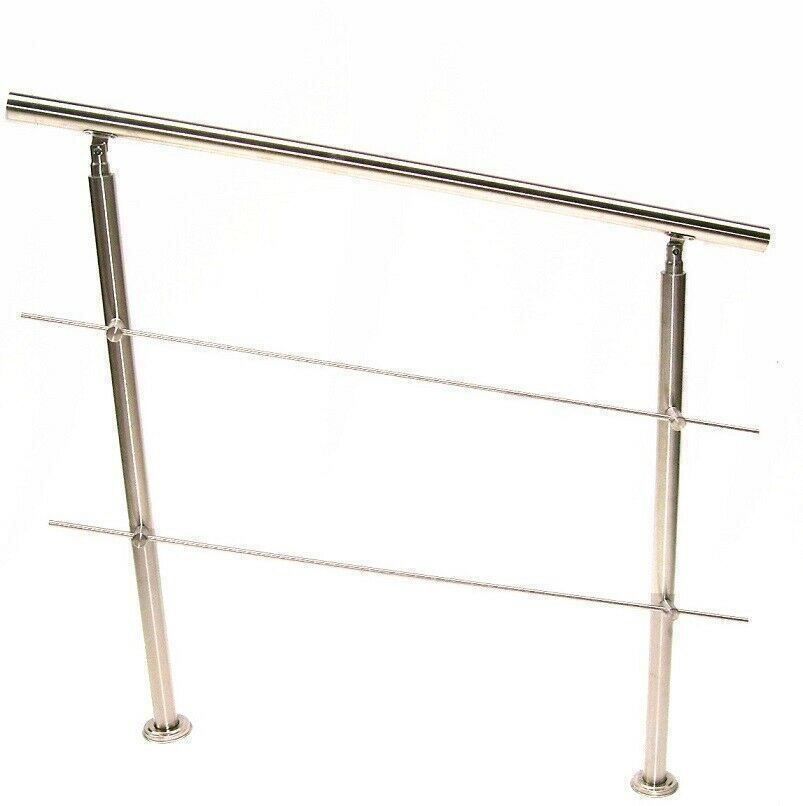 Geländer: 57214 - Edelstahl Treppengeländer 160cm - 2 Querstreben – Neu und originalverpackt aus Wallenwil von toesstal-vertrieb 3