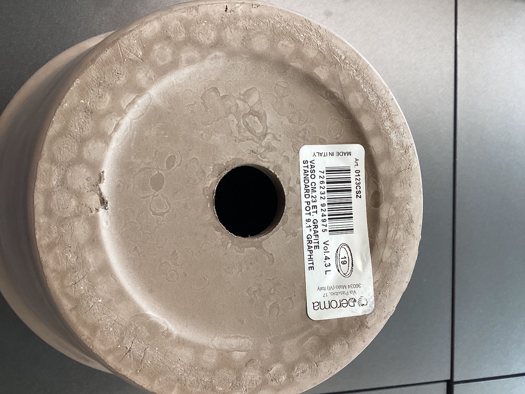 Vasi per fiori: Blumentopf Deroma 23 cm Graphit- Wiitergäh – Usato da Zug venduto da GGZatWork 2