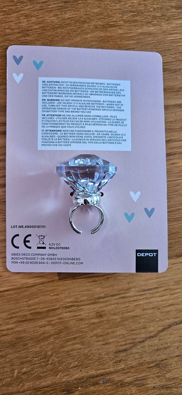 Anelli: Ring FlashLight von Depot – Nuovo e nell'imballaggio originale da Zweidlen venduto da Shubli 1