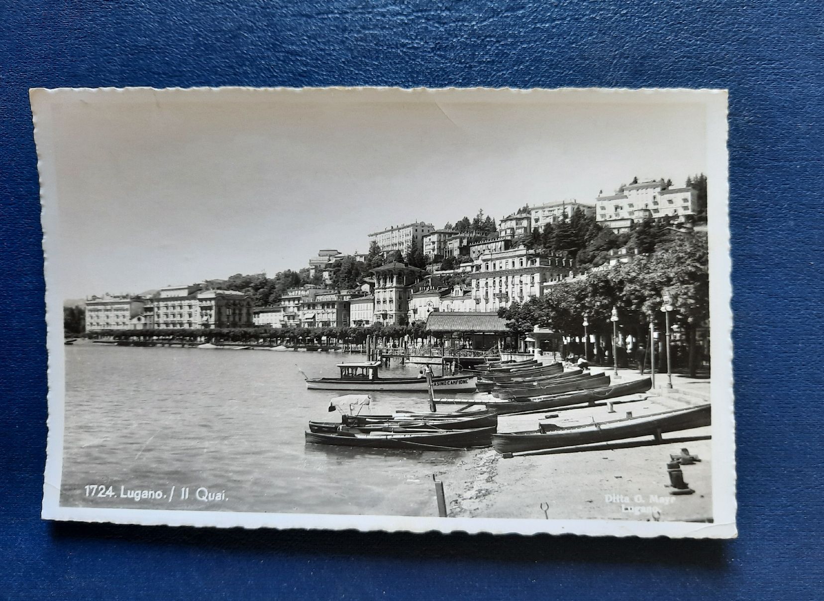 Cartoline postali: Ansichtskarte Lugano Quai, gestempelt – Usato da Marly venduto da neu-adlerauge65